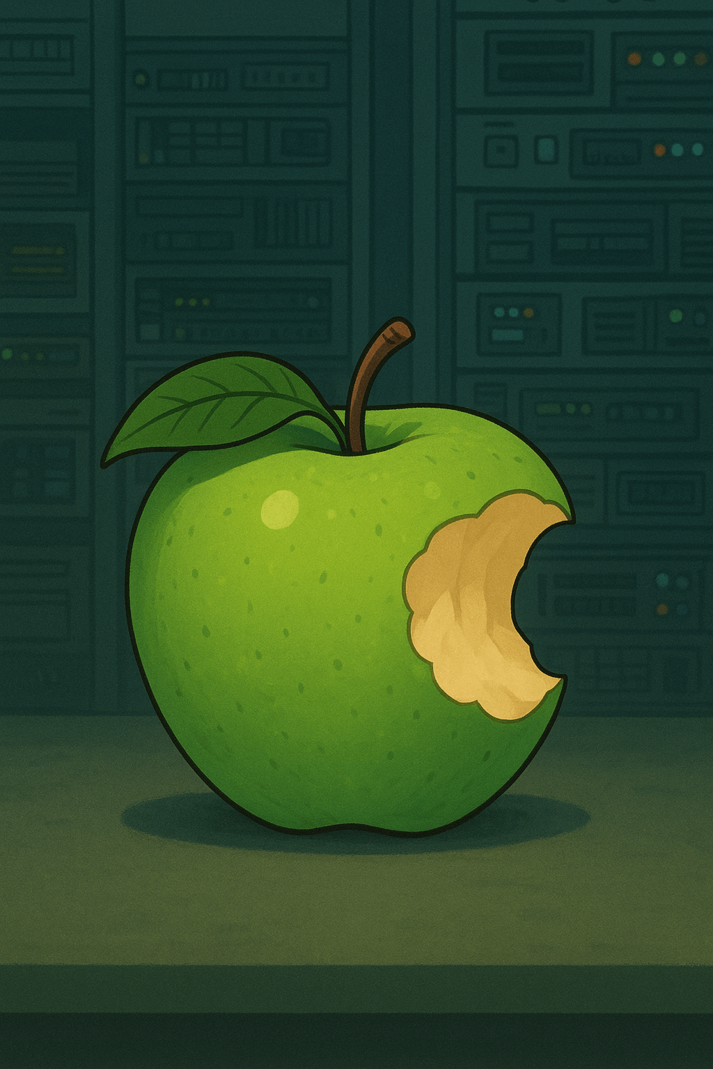 Portada de la manzana mordida